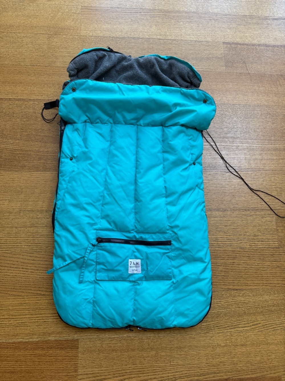7 AM Enfant Le Sac Igloo Stroller Blanket Teal LS15 - Large 18m-3T